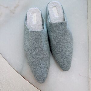 Vince Soft Gray Mules